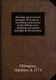 Remarks upon several passages of scripture : rectifying some errors in the Hebrew text; pointing out several mistakes in the versions., Pilkington, Matthew, d. 1774 