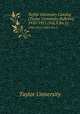 Taylor University Catalog (Taylor University Bulletin). 1910-1911 (Vol.3 No.1), Taylor University 