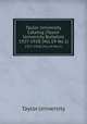 Taylor University Catalog (Taylor University Bulletin). 1927-1928 (Vol.19 No.1), Taylor University 
