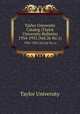 Taylor University Catalog (Taylor University Bulletin). 1934-1935 (Vol.26 No.1), Taylor University 