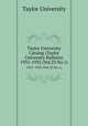 Taylor University Catalog (Taylor University Bulletin). 1931-1932 (Vol.23 No.1), Taylor University 