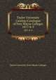 Taylor University Catalog (Catalogue of Fort Wayne College). 1877-8-9, Taylor University (Fort Wayne College) 