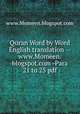 Quran Word by Word English translation --www.Momeen.blogspot.com -Para 21 to 25 pdf, www.Momeen.blogspot.com 