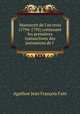 Manuscrit de l`an trois (1794-1795) contenant les premires transactions des puissances de l ., 