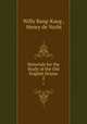 Materials for the Study of the Old English Drama. 2, Willy Bang-Kaug , Henry de Vocht 