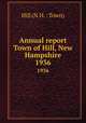 Annual report Town of Hill, New Hampshire. 1936, Hill (N.H. : Town) 