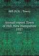 Annual report Town of Hill, New Hampshire. 1937, Hill (N.H. : Town) 