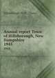 Annual report Town of Hillsborough, New Hampshire. 1945, Hillsborough (N.H. : Town) 