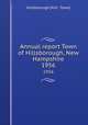 Annual report Town of Hillsborough, New Hampshire. 1956, Hillsborough (N.H. : Town) 