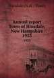 Annual report Town of Hinsdale, New Hampshire. 1953, Hinsdale (N.H. : Town) 