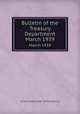 Bulletin of the Treasury Department. March 1939, United States. Dept. of the Treasury 
