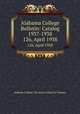 Alabama College Bulletin: Catalog 1937-1938. 126, April 1938, Alabama College: The State College for Women 