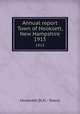 Annual report Town of Hooksett, New Hampshire. 1915, Hooksett (N.H. : Town) 