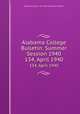 Alabama College Bulletin: Summer Session 1940. 134, April 1940, Alabama College: The State College for Women 