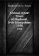 Annual report Town of Hooksett, New Hampshire. 1958, Hooksett (N.H. : Town) 