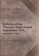 Bulletin of the Treasury Department. September 1944, United States. Dept. of the Treasury 