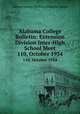 Alabama College Bulletin: Extension Division Inter-High School Meet. 110, October 1934, Alabama College: The State College for Women 