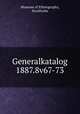 Generalkatalog 1887.8v67-73, Museum of Ethnography, Stockholm 