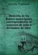 Memoria de los Ramos municipales correspondiente al semestre de julio a diciembre de 1866 ., Ignacio Trigueros 