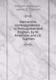 Mercantile correspondence . in Portuguese and English, by W. Anderson and J.E. Tugman, William Anderson , James E. Tugman 