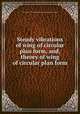 Steady vibrations of wing of circular plan form, and, theory of wing of circular plan form, United States.: National Advisory Committee for Aeronautics 