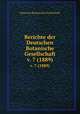 Berichte der Deutschen Botanische Gesellschaft. v. 7 (1889), Deutsche Botanische Gesellschaft 