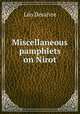 Miscellaneous pamphlets on Nirot, 