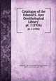 Catalogue of the Edward E. Ayer Ornithological Library . pt. 1 (1926), Edward E. Ayer Ornithological Library,Zimmer, John T. (John Todd), 1889-1957 
