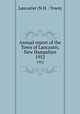 Annual report of the Town of Lancaster, New Hampshire. 1952, Lancaster (N.H. : Town) 