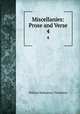 Miscellanies: Prose and Verse. 4, William Makepeace Thackeray 