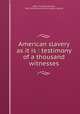 American slavery as it is : testimony of a thousand witnesses, Weld, Theodore Dwight, 1803-1895,American Anti-Slavery Society 
