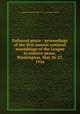 Enforced peace : proceedings of the first annual national assemblage of the League to enforce peace, Washington, May 26-27, 1916, League to Enforce Peace (U.S.). American branch 