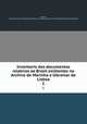 Inventario dos documentos relativos ao Brasil existentes no Archivo de Marinha e Ultramar de Lisboa. 1, Almeida, Eduardo de Castro e,Biblioteca Nacional de Lisboa. Archivo de Marina,Biblioteca Nacional (Brazil) 