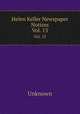 Helen Keller Newspaper Notices. Vol. 13, Unknown 