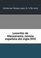 Lazarillo de Manzanares, novela espaola del siglo XVII, 