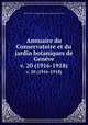 Annuaire du Conservatoire et du jardin botaniques de Genve. v. 20 (1916-1918), 