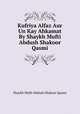 Kufriya Alfaz Aur Un Kay Ahkamat By Shaykh Mufti Abdush Shakoor Qasmi, Shaykh Mufti Abdush Shakoor Qasmi 