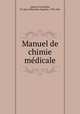 Manuel de chimie mdicale, 