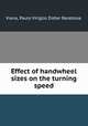 Effect of handwheel sizes on the turning speed., Viana, Paulo Viriglio Didier Barebosa. 