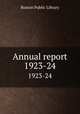 Annual report. 1923-24, Boston Public Library 
