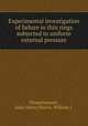 Experimental investigation of failure in thin rings subjected to uniform external pressure, Demyttenaere, Jules Henry;Norris, William J. 