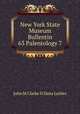 New York State Museum Bullentin 63 Palentology 7, John M Clarke D Dana Luther 