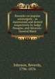 Remarks on popular sovereignty : as maintained and denied respectively by Judge Douglas, and Attorney-General Black, Johnson, Reverdy, 1796-1876 