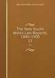 The New South Wales Law Reports, 1880-1900. 11, New South Wales Supreme Court 
