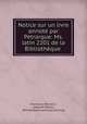 Notice sur un livre annot par Ptrarque: Ms. latin 2201 de la Bibliothque ., 