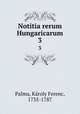 Notitia rerum Hungaricarum. 3, 