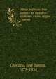 Obras poticas: Iras santas - en la aldea - azahares - selva virgen - poems, 