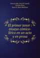 El primer tenor : ensayo cmico-lrico en un acto y en prosa, 