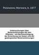 Untersuchungen ber Reizerscheinungen bei den Pflanzen : mit Bercksichtigung der Einwirkung von Gasen und der geotropischen Reizerscheinungen, Polowzow, Warwara, b. 1877 