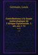 Contributions la faune malacologique de l`Afrique Equatoriale. 1.sr.,no.1-72. v 1, Germain, Louis 